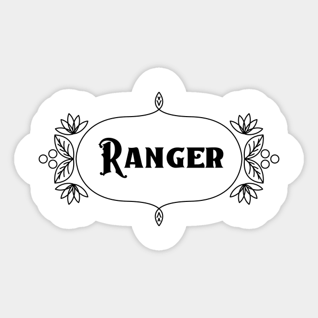 DnD Ranger - Light Sticker by banditotees